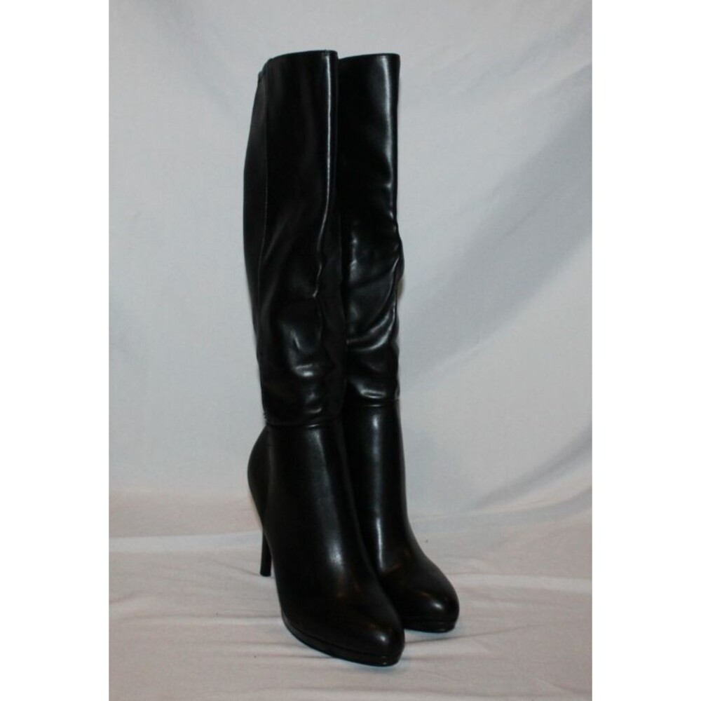 Nine West Queany3 Stiletto Knee High Boots Size 8 M Women's Black Full Zip NWOB - Picture 3 of 6